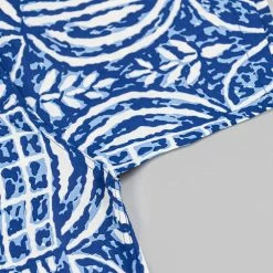 Sun Surf Polynesian Tapa Design Hawaiian Shirt Navy