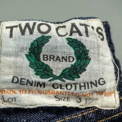 TCB Two Cat's Waist Overall Natural Indigo