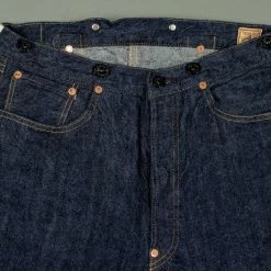 TCB Two Cat's Waist Overall Natural Indigo