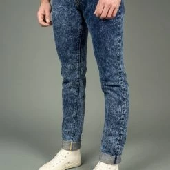 Tanuki NAWHT Natural Acid Wash High Tapered Jeans