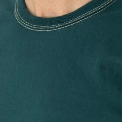 The Flat Head Loopwheeled Heavyweight Plain T-Shirt Dark Green NEW ARRIVALS