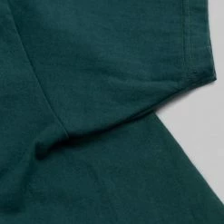 The Flat Head Loopwheeled Heavyweight Plain T-Shirt Dark Green NEW ARRIVALS