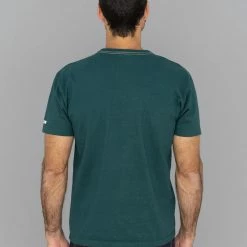 The Flat Head Loopwheeled Heavyweight Plain T-Shirt Dark Green NEW ARRIVALS