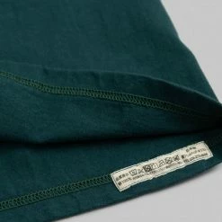 The Flat Head Loopwheeled Heavyweight Plain T-Shirt Dark Green NEW ARRIVALS