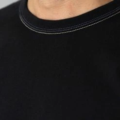 The Flat Head Loopwheeled Heavyweight Plain T-Shirt Black