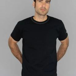 The Flat Head Loopwheeled Heavyweight Plain T-Shirt Black