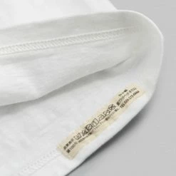 The Flat Head Loopwheeled Heavyweight Plain T-Shirt White