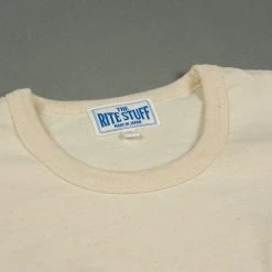 The Rite Stuff Heavyweight 9 Oz. Loopwheel Pocket T-shirt (Ecru)