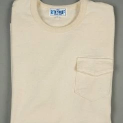 The Rite Stuff Heavyweight 9 Oz. Loopwheel Pocket T-shirt (Ecru)