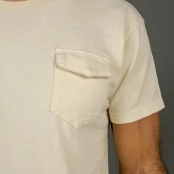 The Rite Stuff Heavyweight 9 Oz. Loopwheel Pocket T-shirt (Ecru)