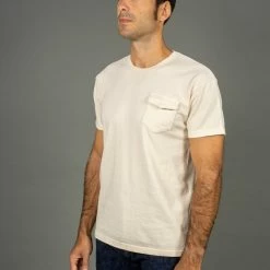 The Rite Stuff Heavyweight 9 Oz. Loopwheel Pocket T-shirt (Ecru)