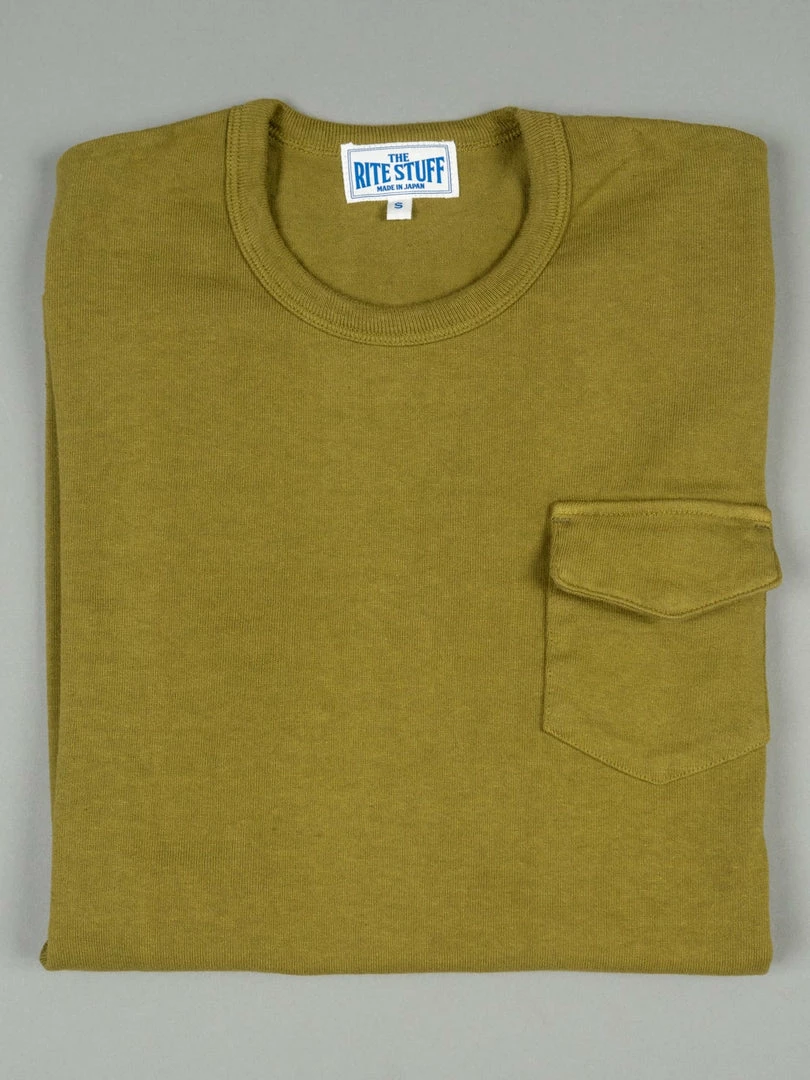 The Rite Stuff Heavyweight 9 Oz. Loopwheel Pocket T-shirt (Olive) 11 The Rite Stuff Heavyweight 9 Oz. Loopwheel Pocket T-shirt (Olive)
