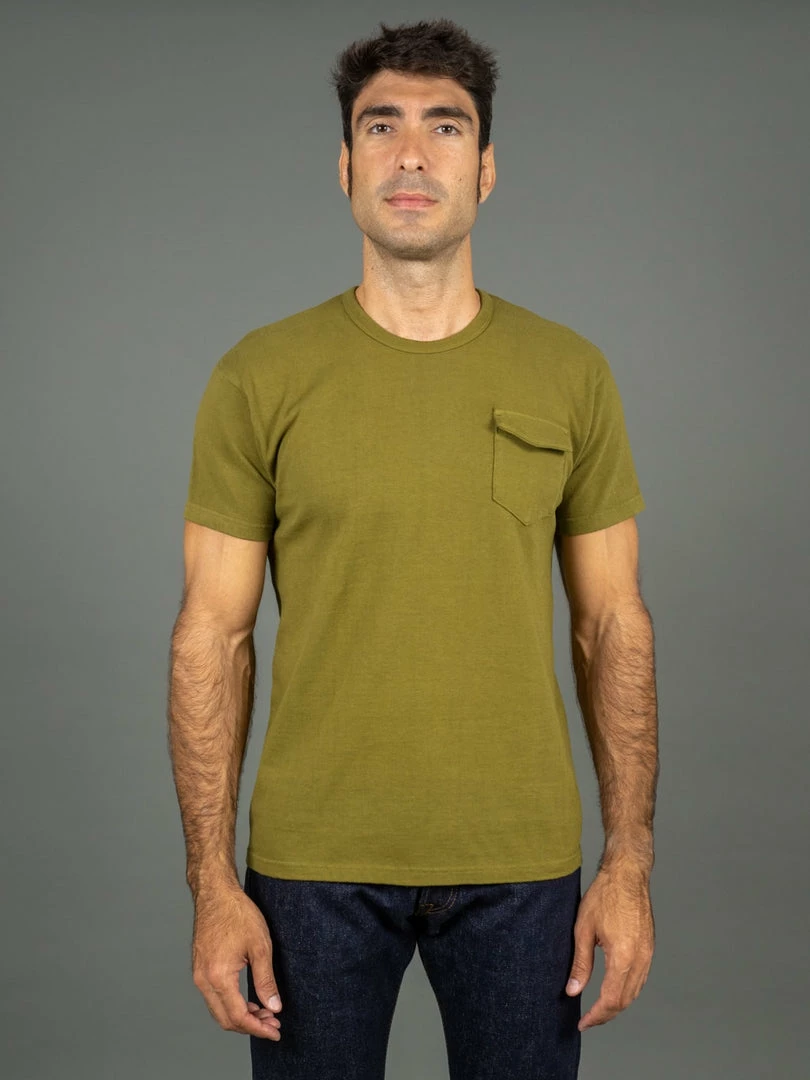 The Rite Stuff Heavyweight 9 Oz. Loopwheel Pocket T-shirt (Olive) 3 The Rite Stuff Heavyweight 9 Oz. Loopwheel Pocket T-shirt (Olive)
