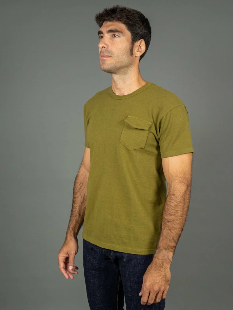 The Rite Stuff Heavyweight 9 Oz. Loopwheel Pocket T-shirt (Olive) 5 The Rite Stuff Heavyweight 9 Oz. Loopwheel Pocket T-shirt (Olive)