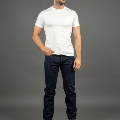 The Strike Gold 0104KE "Keep Earth" Natural Indigo Straight Tapered Jeans
