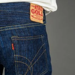 The Strike Gold 8104 "Shower Slub" Straight Tapered Jeans 37 The Strike Gold 8104