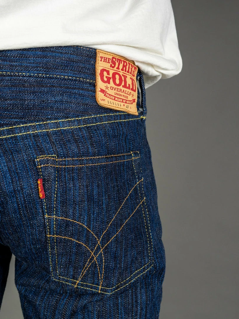 The Strike Gold 8104 "Shower Slub" Straight Tapered Jeans 8 The Strike Gold 8104 "Shower Slub" Straight Tapered Jeans