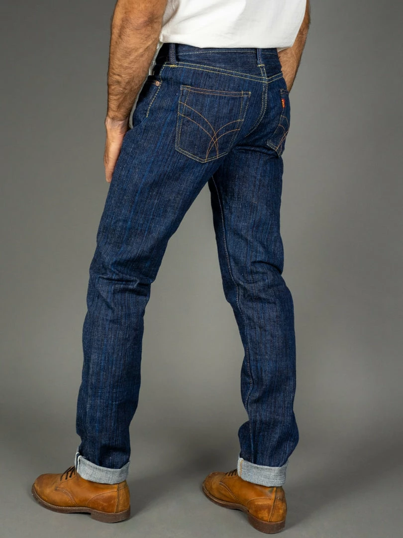 The Strike Gold 8104 "Shower Slub" Straight Tapered Jeans 7 The Strike Gold 8104 "Shower Slub" Straight Tapered Jeans
