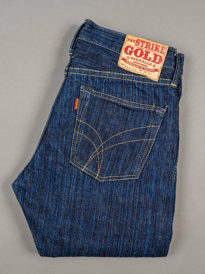 The Strike Gold 8104 "Shower Slub" Straight Tapered Jeans 12 The Strike Gold 8104 "Shower Slub" Straight Tapered Jeans