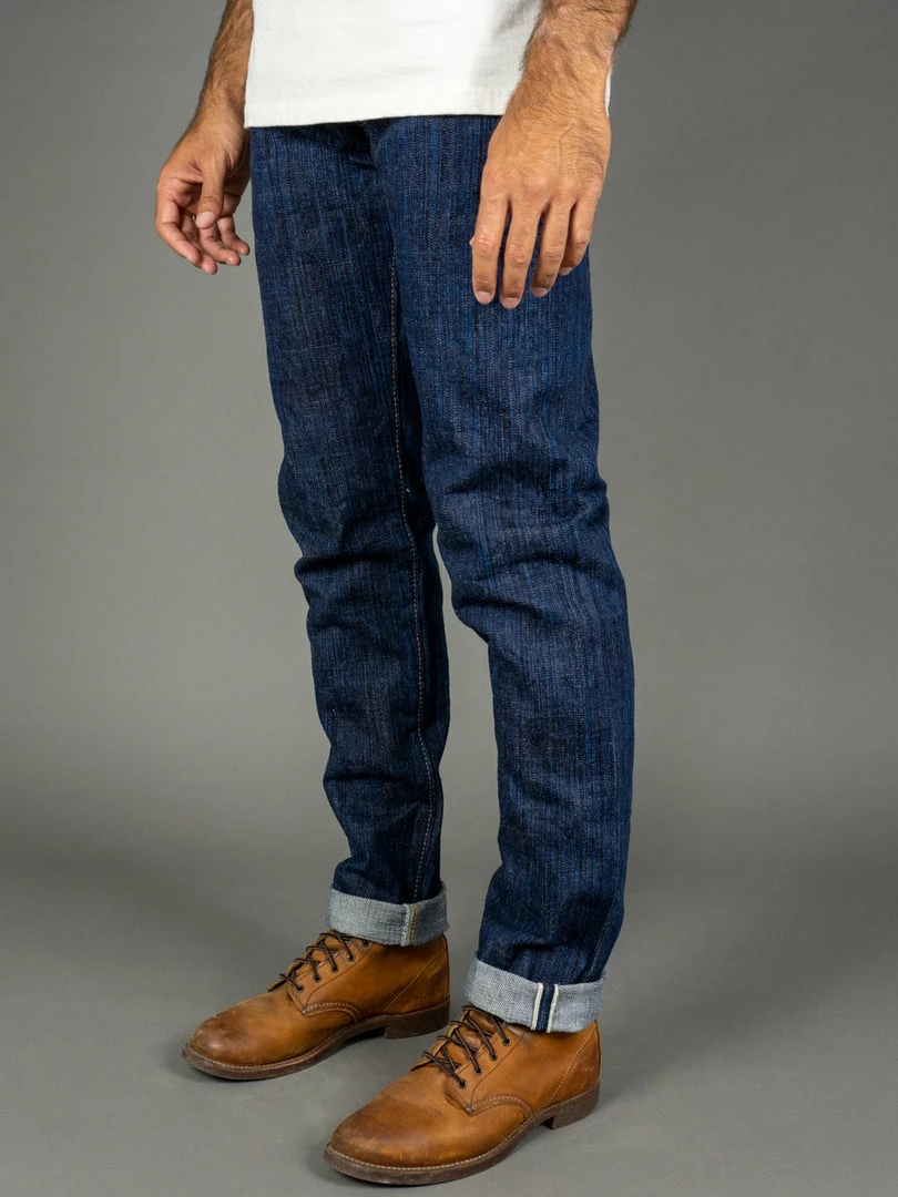 The Strike Gold 8104 "Shower Slub" Straight Tapered Jeans 5 The Strike Gold 8104 "Shower Slub" Straight Tapered Jeans