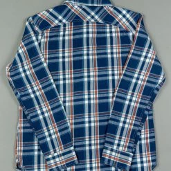 The Strike Gold Check Work Flannel Shirt Navy