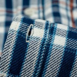 The Strike Gold Check Work Flannel Shirt Navy