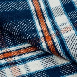 The Strike Gold Check Work Flannel Shirt Navy