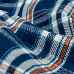 The Strike Gold Check Work Flannel Shirt Navy