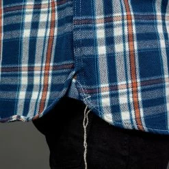 The Strike Gold Check Work Flannel Shirt Navy