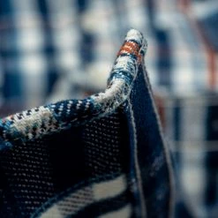 The Strike Gold Check Work Flannel Shirt Navy