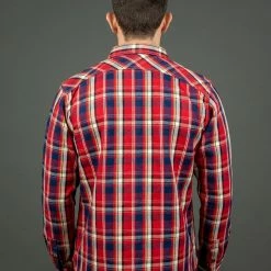 The Strike Gold Check Work Flannel Shirt Red