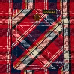 The Strike Gold Check Work Flannel Shirt Red