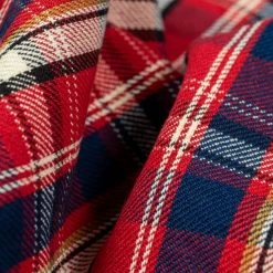 The Strike Gold Check Work Flannel Shirt Red