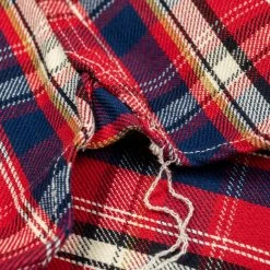 The Strike Gold Check Work Flannel Shirt Red