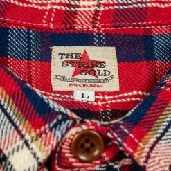 The Strike Gold Check Work Flannel Shirt Red