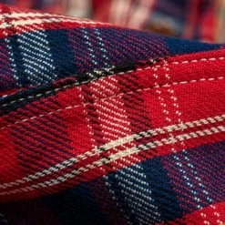 The Strike Gold Check Work Flannel Shirt Red