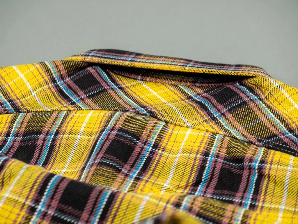 The Strike Gold Check Work Flannel Shirt Yellow 28 The Strike Gold Check Work Flannel Shirt Yellow