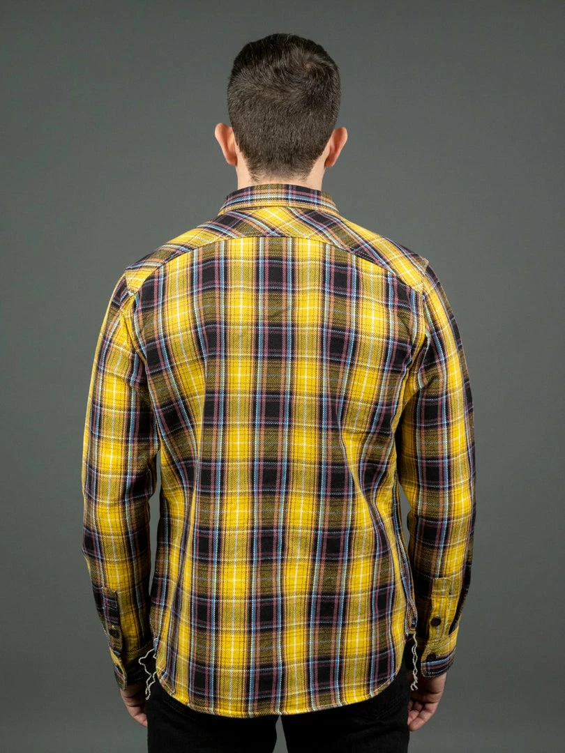 The Strike Gold Check Work Flannel Shirt Yellow 4 The Strike Gold Check Work Flannel Shirt Yellow