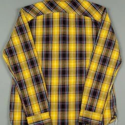 The Strike Gold Check Work Flannel Shirt Yellow 41 The Strike Gold Check Work Flannel Shirt Yellow