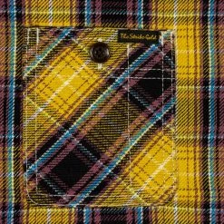 The Strike Gold Check Work Flannel Shirt Yellow 44 The Strike Gold Check Work Flannel Shirt Yellow