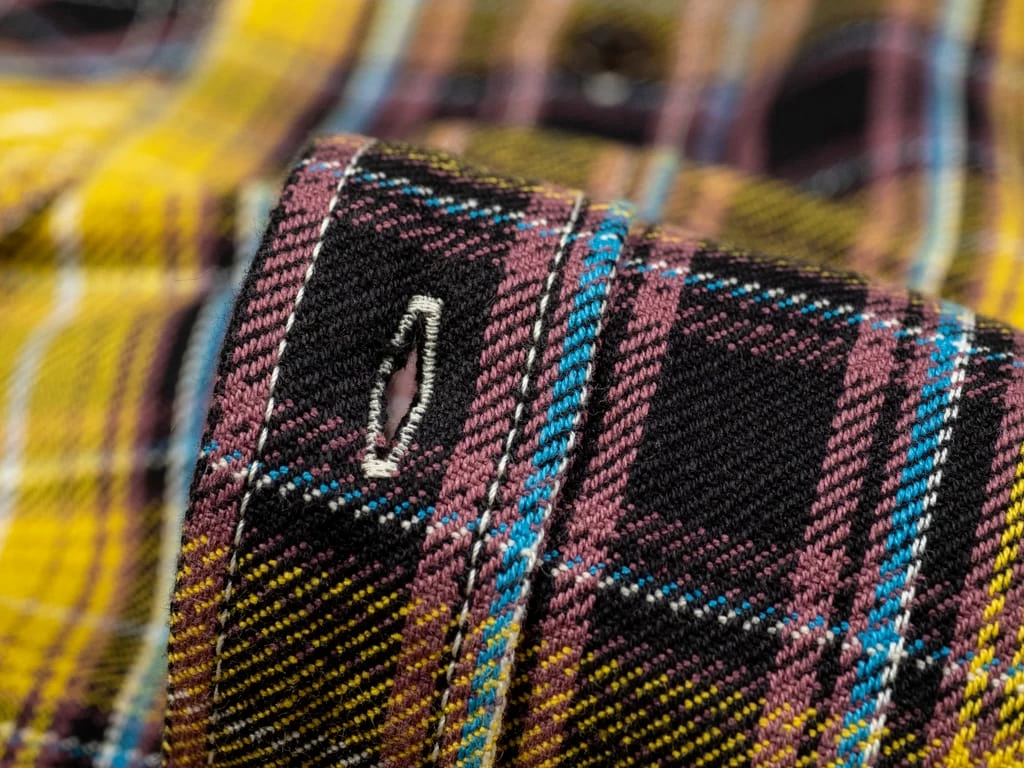 The Strike Gold Check Work Flannel Shirt Yellow 30 The Strike Gold Check Work Flannel Shirt Yellow