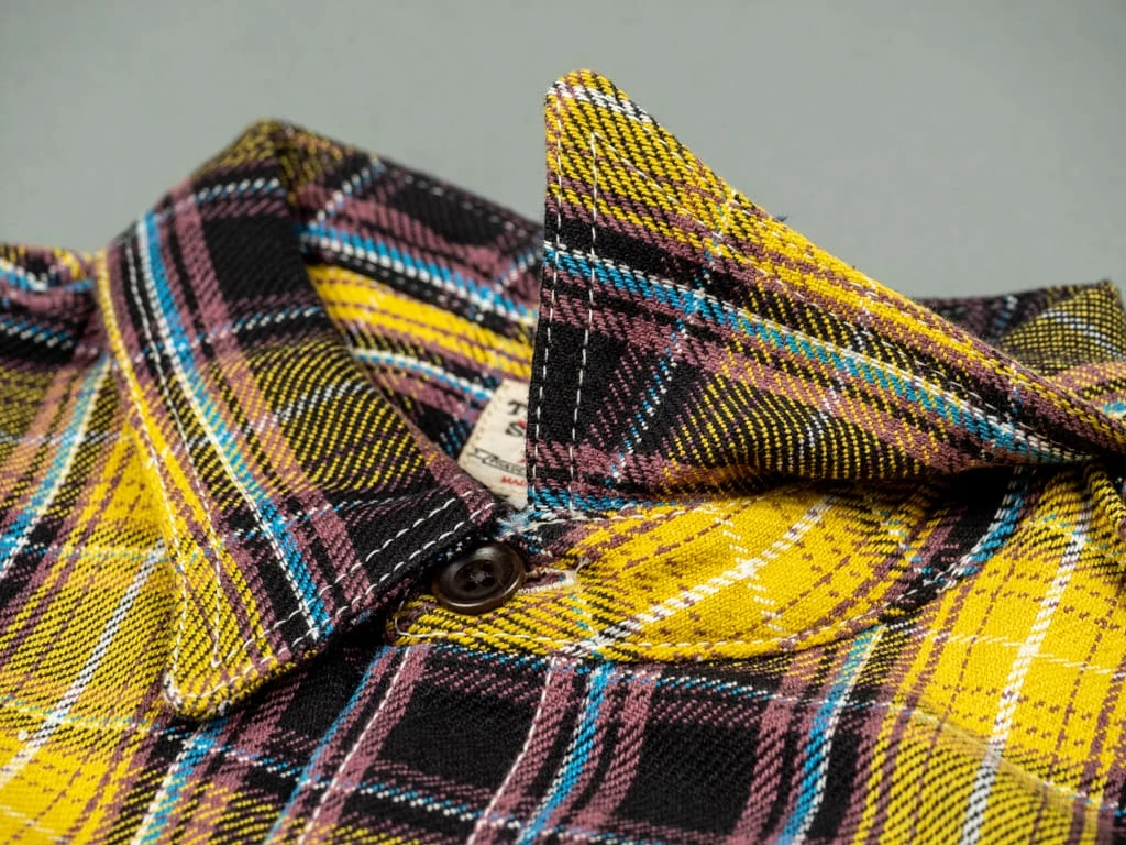 The Strike Gold Check Work Flannel Shirt Yellow 27 The Strike Gold Check Work Flannel Shirt Yellow