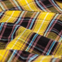 The Strike Gold Check Work Flannel Shirt Yellow 50 The Strike Gold Check Work Flannel Shirt Yellow