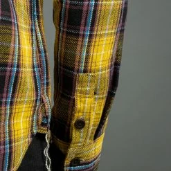 The Strike Gold Check Work Flannel Shirt Yellow 37 The Strike Gold Check Work Flannel Shirt Yellow
