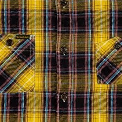 The Strike Gold Check Work Flannel Shirt Yellow 43 The Strike Gold Check Work Flannel Shirt Yellow