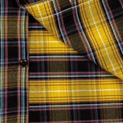 The Strike Gold Check Work Flannel Shirt Yellow 48 The Strike Gold Check Work Flannel Shirt Yellow