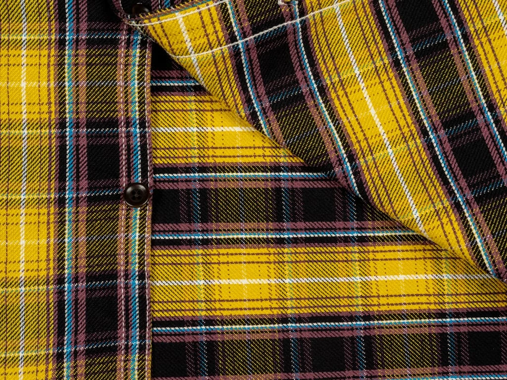The Strike Gold Check Work Flannel Shirt Yellow 18 The Strike Gold Check Work Flannel Shirt Yellow