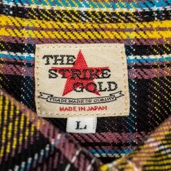 The Strike Gold Check Work Flannel Shirt Yellow 54 The Strike Gold Check Work Flannel Shirt Yellow