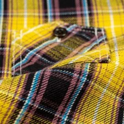 The Strike Gold Check Work Flannel Shirt Yellow 56 The Strike Gold Check Work Flannel Shirt Yellow