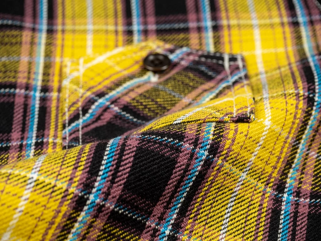 The Strike Gold Check Work Flannel Shirt Yellow 26 The Strike Gold Check Work Flannel Shirt Yellow